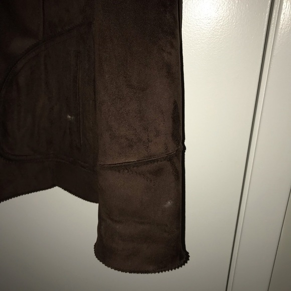 women’s charter club suede jacket coat medium - Picture 5 of 7